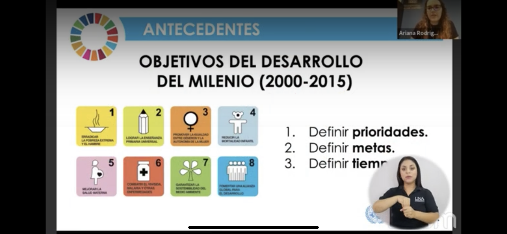 Transversalización de los ODS en la UNA