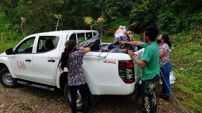 UNA inicia distribución de donativos a personas afectadas por inundaciones