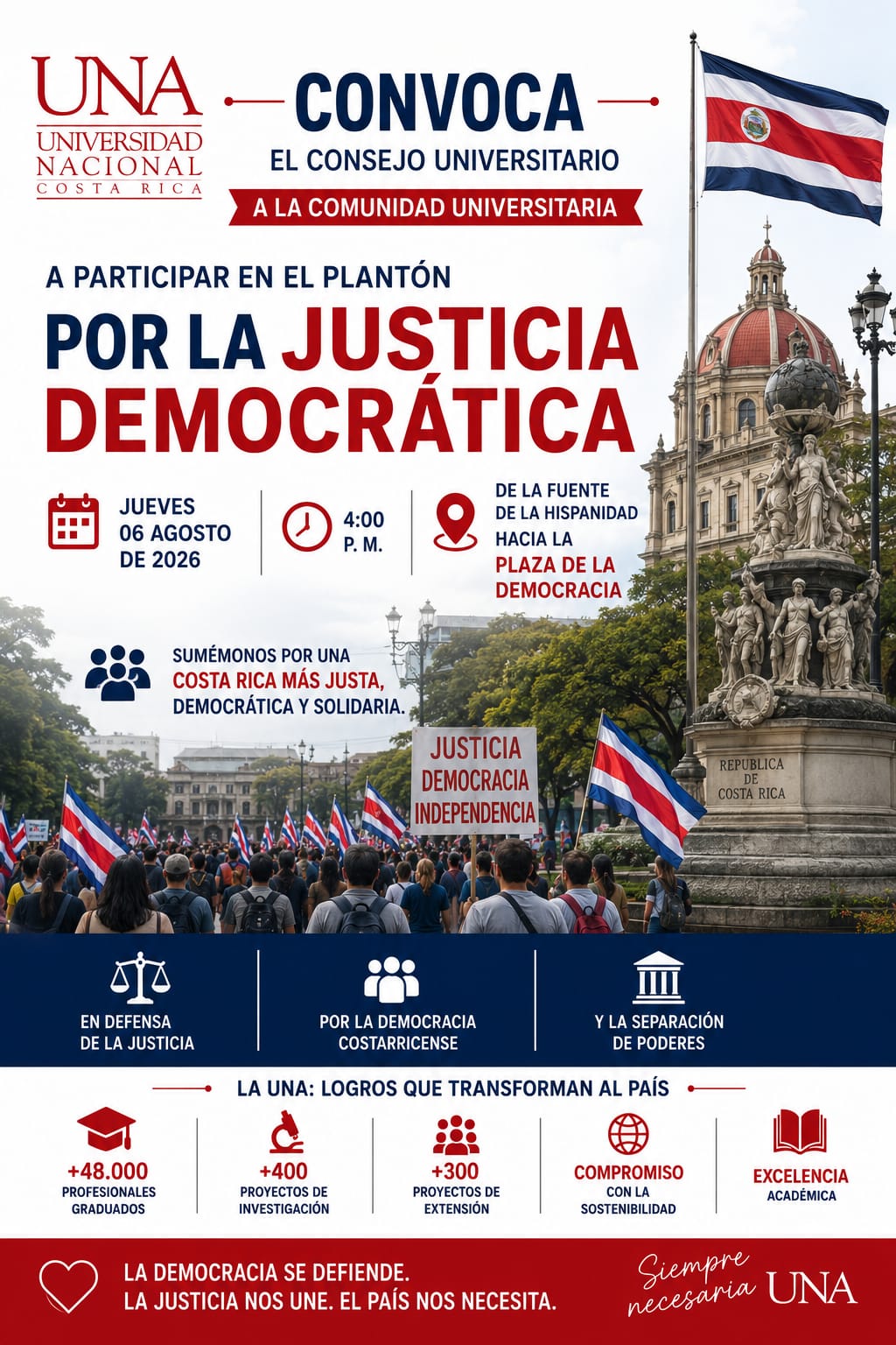 Consejo Universitario llama a defender la democracia
