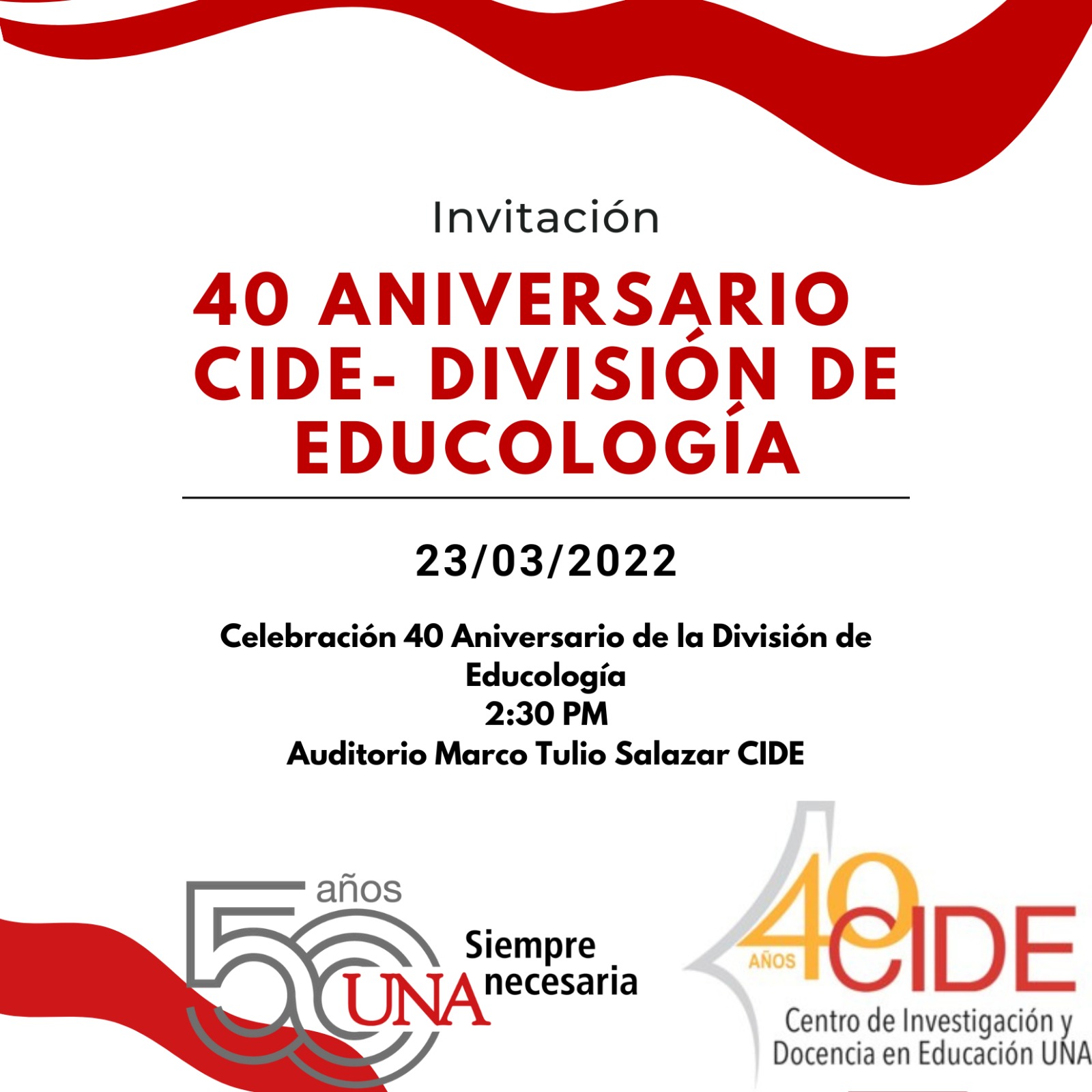 Semana de Educología celebra 40 aniversario del CIDE-UNA