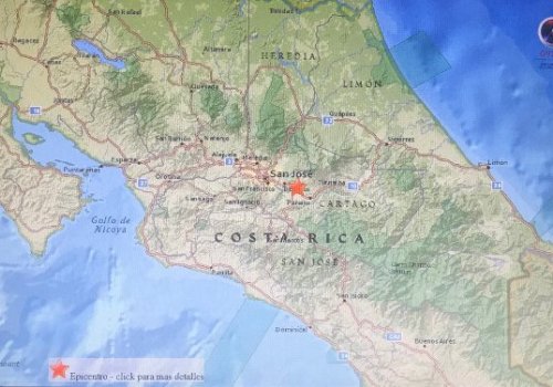 Enjambre sísmico en Tierra Blanca de Cartago del 27 de abril de 2020